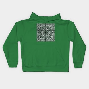 Green Marble Quilt Kids Hoodie